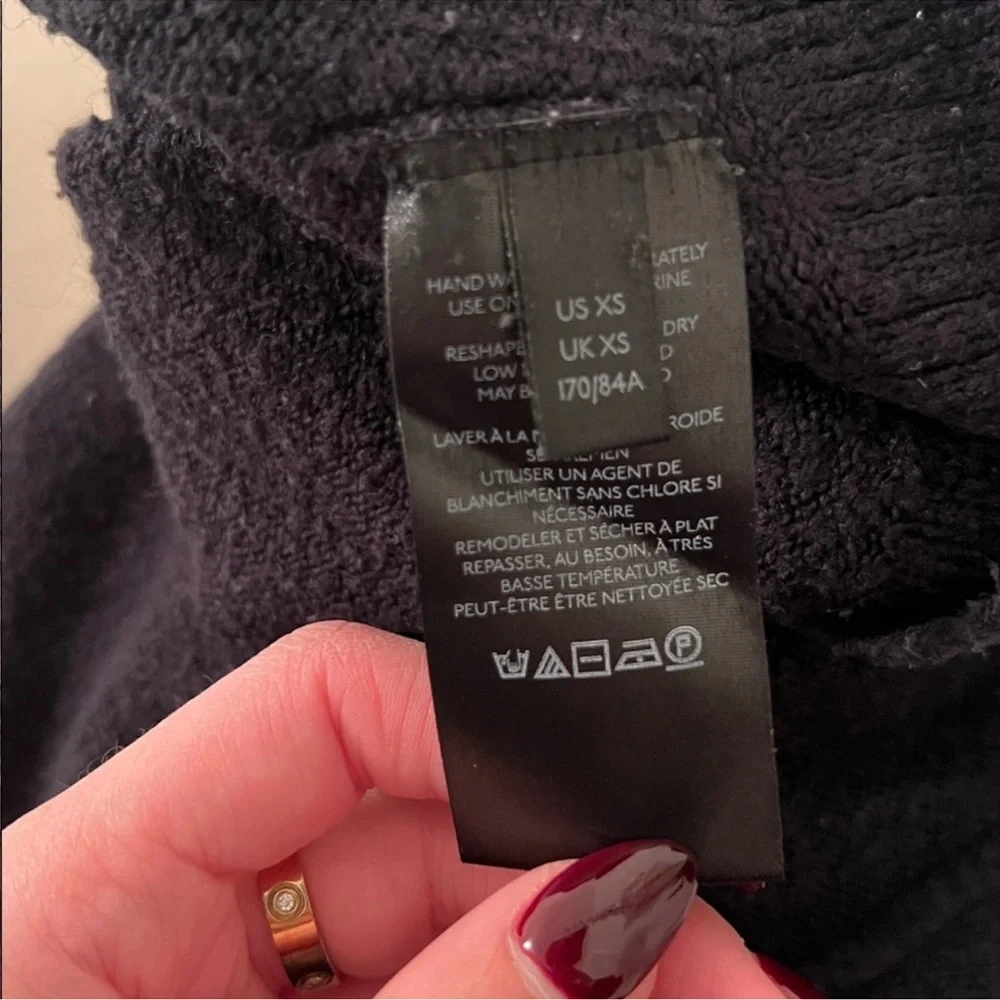 Free People Afterglow Tunic Sweater Black XS
